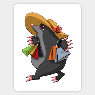 Shopping mole Magnet